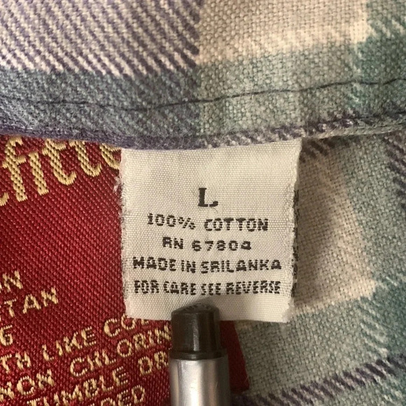 Men’s Workwear Flannel Button Down Shirt Plaid XL Comfort Outfitter New - Picture 5 of 9